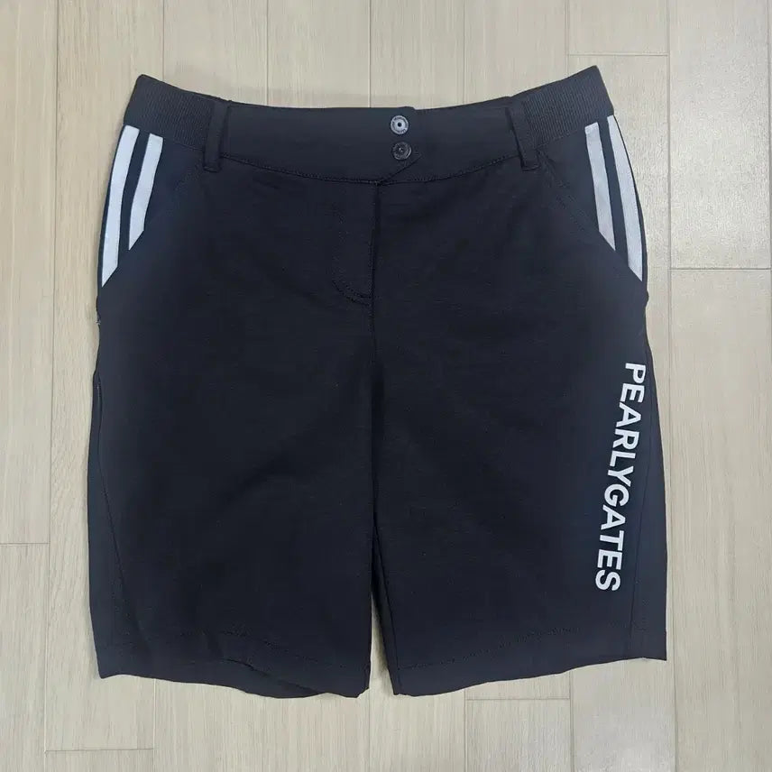 [BUNJANG] Pearly Gates Golf Banding Half Pants Black / [PEARLY GATES] 파리게이츠 골프 밴딩 하프팬츠 블랙 1