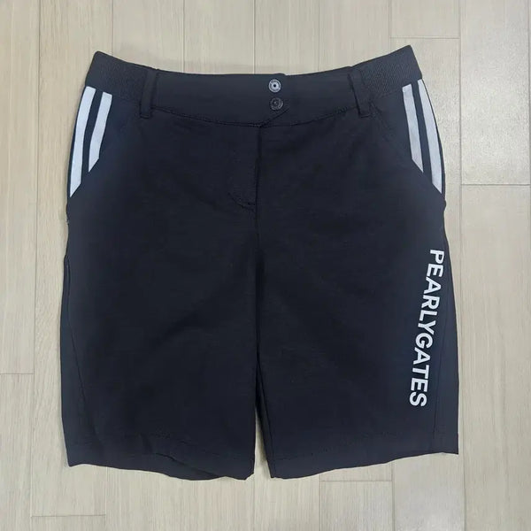 [BUNJANG] Pearly Gates Golf Banding Half Pants Black / [PEARLY GATES] 파리게이츠 골프 밴딩 하프팬츠 블랙 1