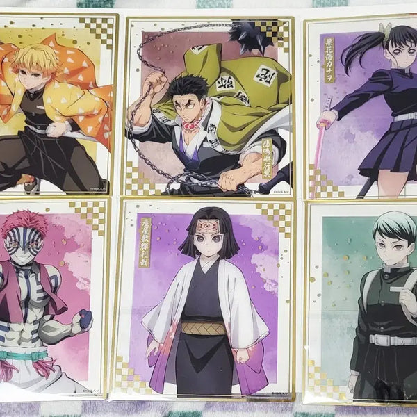 [BUNJANG] Demon Slayer Clear Shikishi Set (6 Types) / 귀멸의칼날 클리어색지 6종