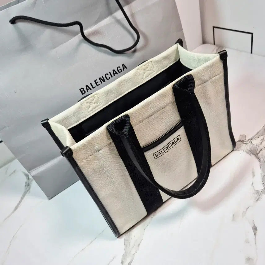 [BUNJANG] Balenciaga Canvas Hardware Small Tote Bag / (정품) 발렌시아가 캔버스 하드웨어 스몰 토트백 가방