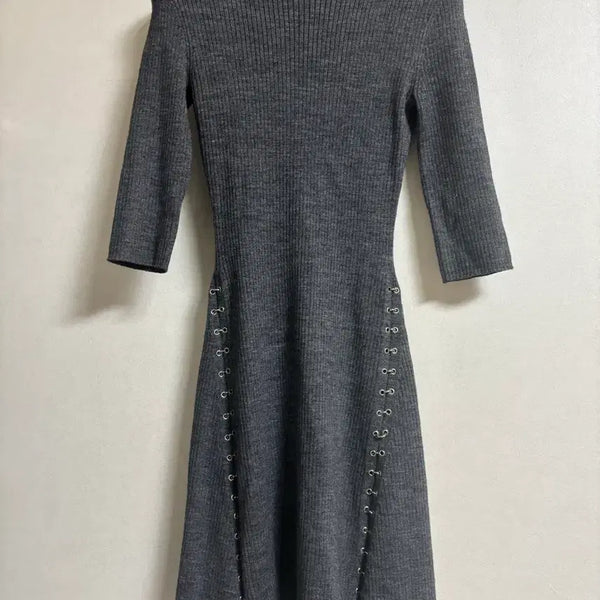 [BUNJANG] Maje Knit Dress with Ring Detail / 마쥬 원피스
