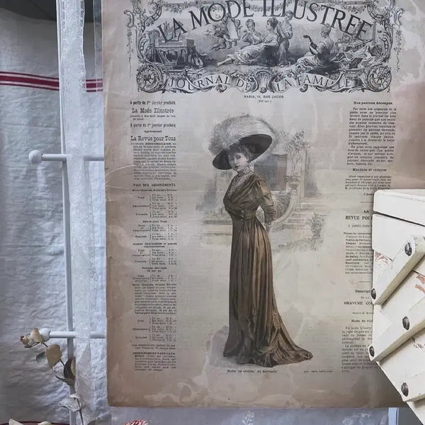 [BUNJANG] La Mode Illustree French Fashion Newspaper 1909 / 프랑스 La Mode Illustree 패션 뉴스페이퍼