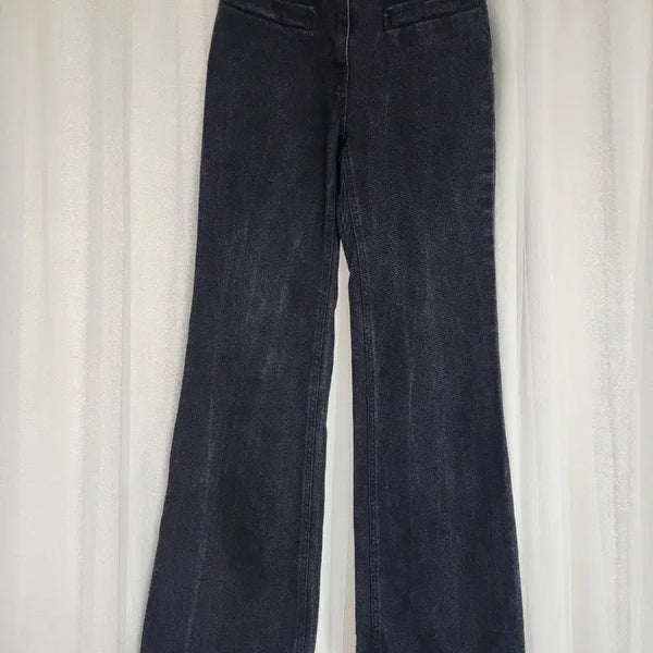 [BUNJANG] SYSTEM Black Denim Wide Pants / SYSTEM블랙 데님 와이드 팬츠