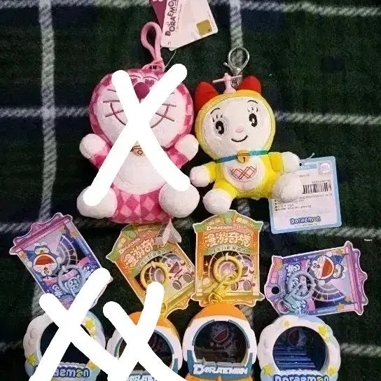 [BUNJANG] Doraemon Figure Keychain Set (3 Pieces) / 새상품) 도라에몽 인형 피규어 키링 3개 세트