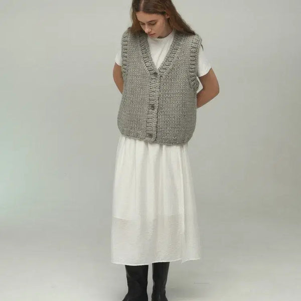 [BUNJANG] Sonod Seoul Handmade Knit Vest / 소노드서울