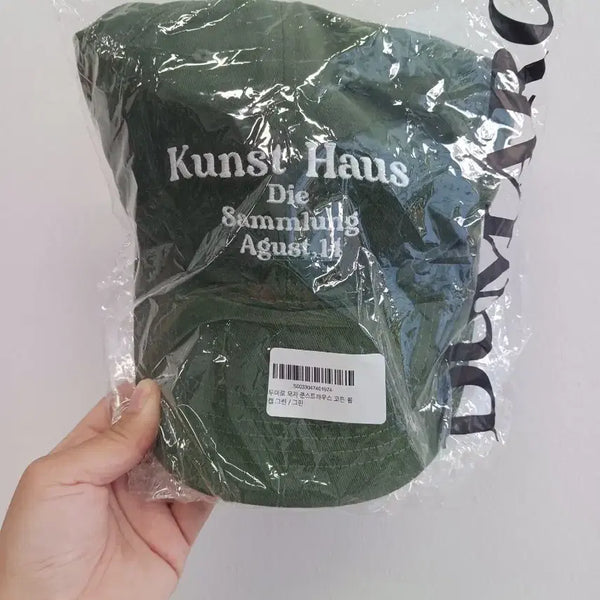 [BUNJANG] DoomaRo Kunst Haus Cotton Ball Cap Green / 두마로 쿤스트하우스 코튼 볼캡 그린 새상품