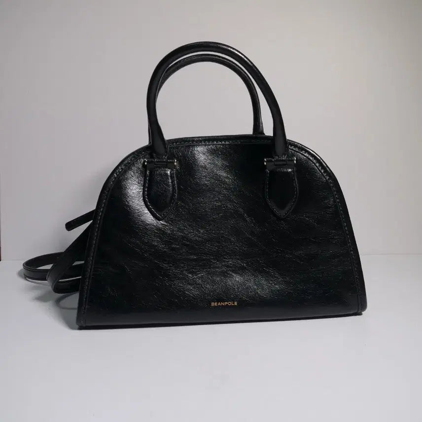 [BUNJANG] Beanpole ACC Leaf Round Small Tote Bag - Black / 빈폴ACC 리프 라운드 스몰 토트백 - 블랙