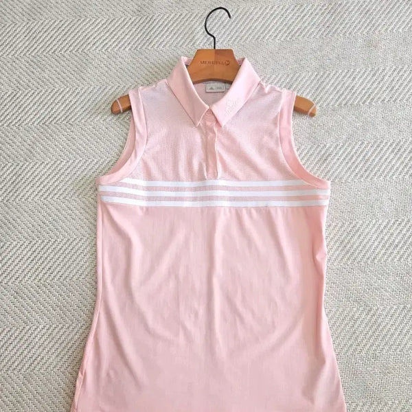 [BUNJANG] Adidas Women's Golf Sleeveless Performance T-Shirt - Size M / 여성M 아디다스  골프 민소매 기능성티셔츠