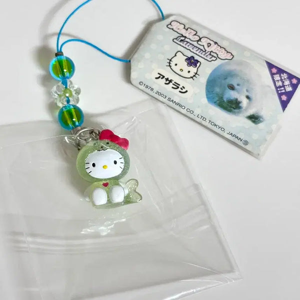 [BUNJANG] Hello Kitty 2003 Hokkaido Limited Edition Seal Strap Keychain / 헬로키티 고전키티 훗카이도 한정 바다표범 스트랩 키링