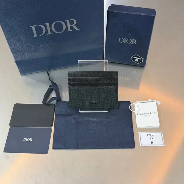 [BUNJANG] Dior Oblique Jacquard Card Holder / [더핸드,풀구성] 디올 오블리크 자카드 카드지갑