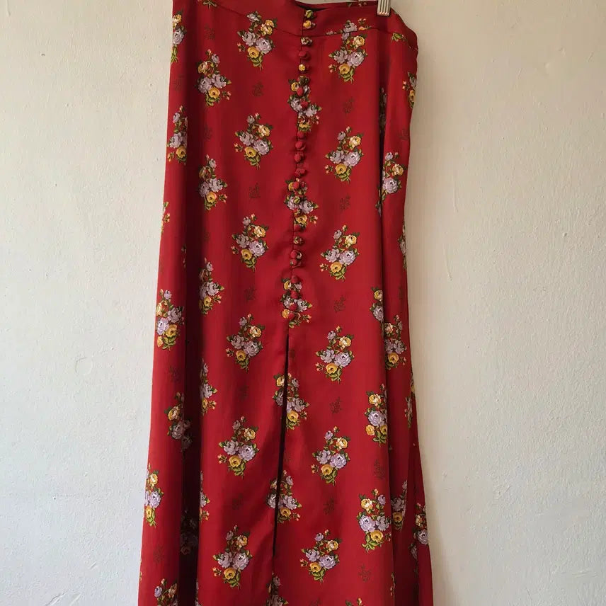 [BUNJANG] Zara Women's Floral Long Slit Skirt / Zara 자라 여성 플로럴롱트임스커트 S사이즈
