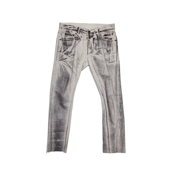 [BUNJANG] Rick Owens Detroit Cut Greyvel Coated Jeans White Size 30 / 릭오웬스 - 디트로이크 컷 그레이벌 코팅진 - 화이트 - 30