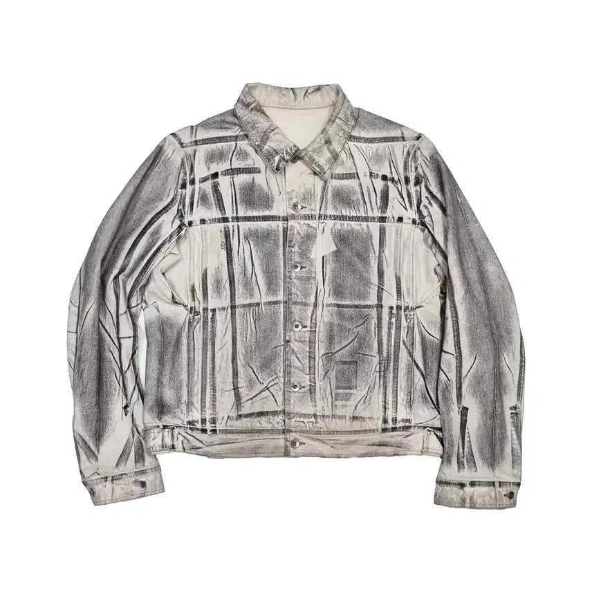 [BUNJANG] Rick Owens DRKSHDW 20SS Zebra Work Jacket White XL / 릭오웬스 - 20SS DRKSHDW 지브라 워크자켓 - 화이트 - XL