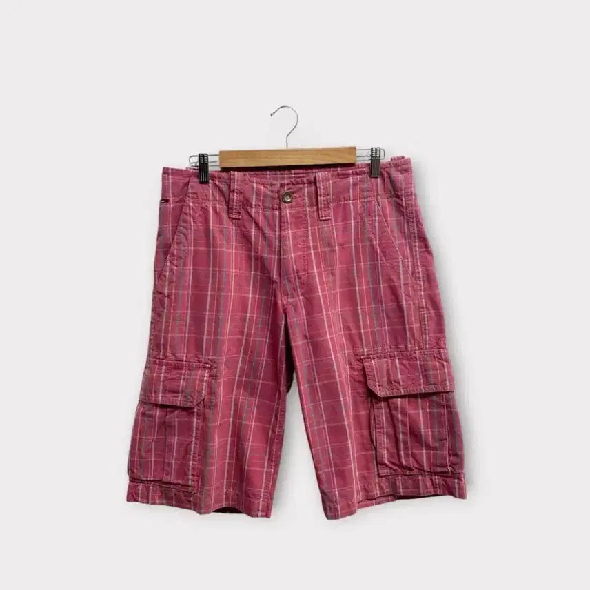 [BUNJANG] Tommy Hilfiger Plaid Cargo Shorts Size 76 (M) / 타미힐피거 체크 카고 반바지-76사이즈 M