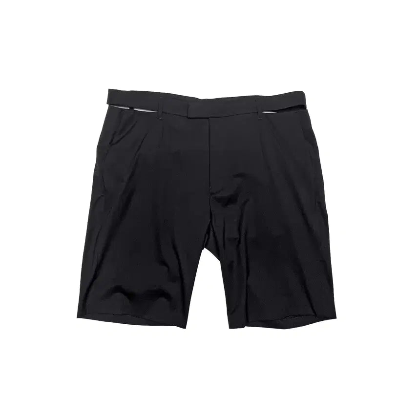 [BUNJANG] Helmut Lang Waist Slit Shorts Black Size 36 / 헬무트 랭 - 웨이스트 슬릿 쇼츠 - 블랙 - 36