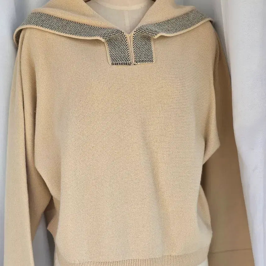 [BUNJANG] SJSJ Sailor Collar Knit Top Ivory / 한섬 sjsj 빅카라 니트 세일러 상의 아이보리