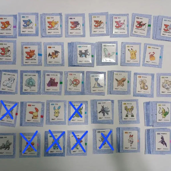 [BUNJANG] Pokemon 30th Anniversary Sticker Collection / 포켓몬 30주년 띠부씰