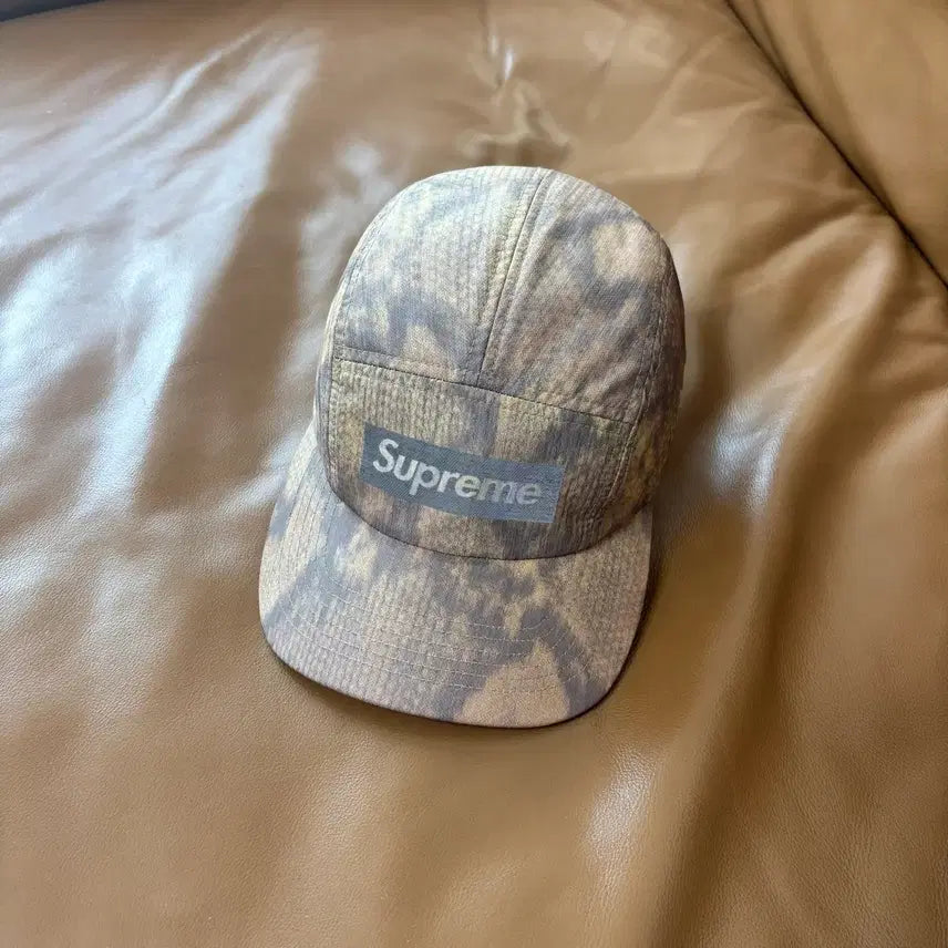 [BUNJANG] Supreme Jacquard Box Logo Snake Camp Cap / 슈프림 캠프캡 모자 박스로고 자카드 스네이크 탄