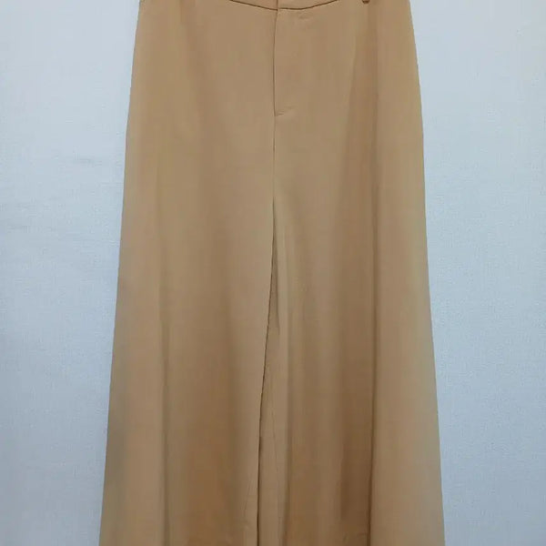 [BUNJANG] Lacoste Beige Wide Culottes Pants / 라코스테 베이지색 와이드 큐롯팬츠