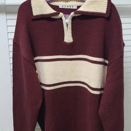 [BUNJANG] Suare Rugby Collar Knit L / 수아레 럭비 카라 니트 L