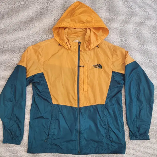 [BUNJANG] The North Face Windbreaker Yellow/Green Size L / 노스페이스 바람막이 100(L) 옐로우/그린
