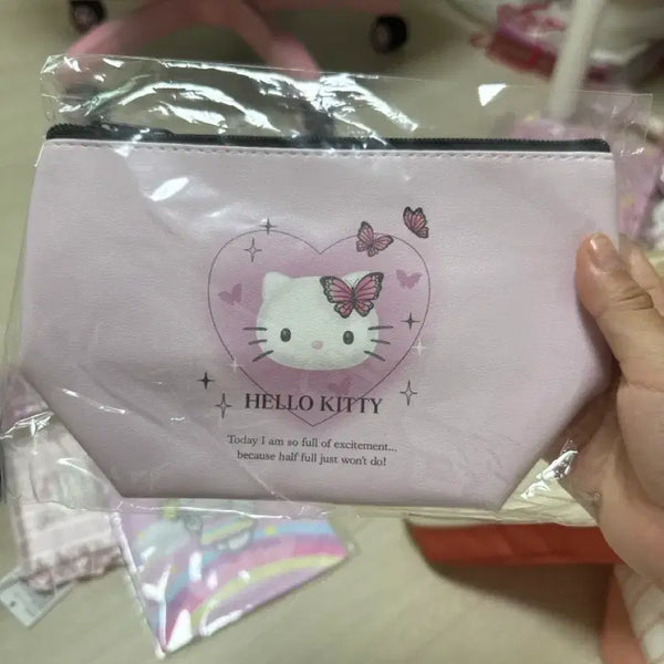 [BUNJANG] Hello Kitty Pink Monotone Pouch / 헬로키티 핑크 모노톤 파우치