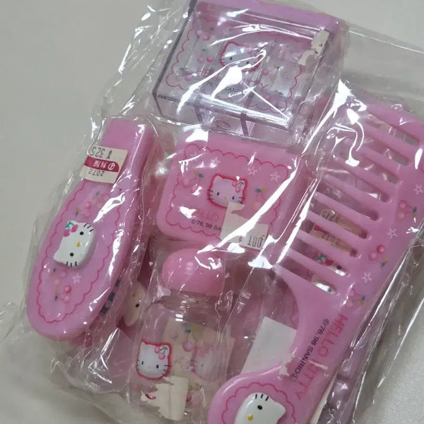 [BUNJANG] Sanrio Classic Kitty Cherry Kitty Mirror, Comb, Storage Box, Keyring Set / 세트)고전키티 체리키티 거울 빗 보관함 키링