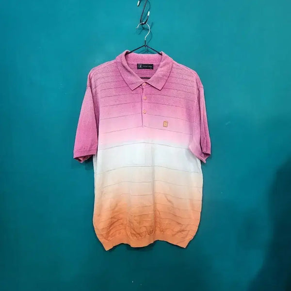 [BUNJANG] PGA TOUR Men's Collar Knit Golf Short Sleeve T-Shirt / PGAtour 남성 카라 니트 골프 반팔티셔츠