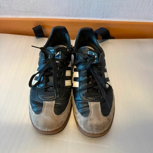 [BUNJANG] Adidas Samba Black Suede Sneakers / 아디다스 삼바 블랙 스웨이드 운동화 280사이즈