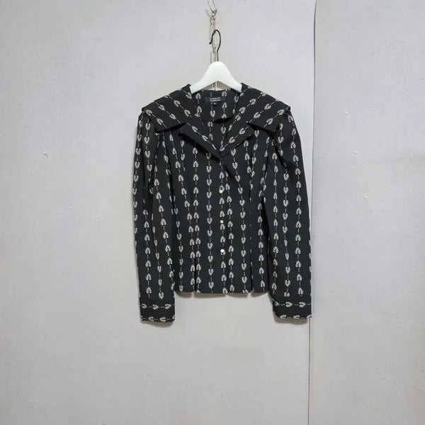 [BUNJANG] Egoist Large Tailored Collar Blouse / 에고이스트 큰테일러카라  블라우스 55  n5507