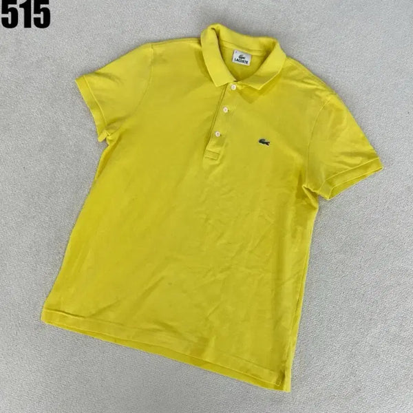 [BUNJANG] Lacoste Yellow Polo T-Shirt Size 4 / 라코스테 반팔 카라티 옐로우 4
