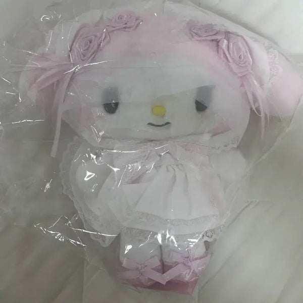 [BUNJANG] Sanrio My Melody White Frill Plush / 마이멜로디 화이트프릴 누이  산리오