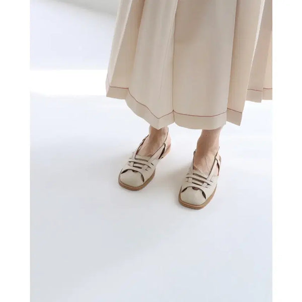 [BUNJANG] Morphin Handmade Cowhide Leather Sandals Ivory / (새상품) 몰핀 수제화 소가죽 샌들 아이보리 240