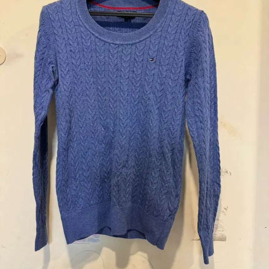 [BUNJANG] Tommy Hilfiger Cotton Cable Knit Sweater / 타미힐피거 코튼 케이블 니트