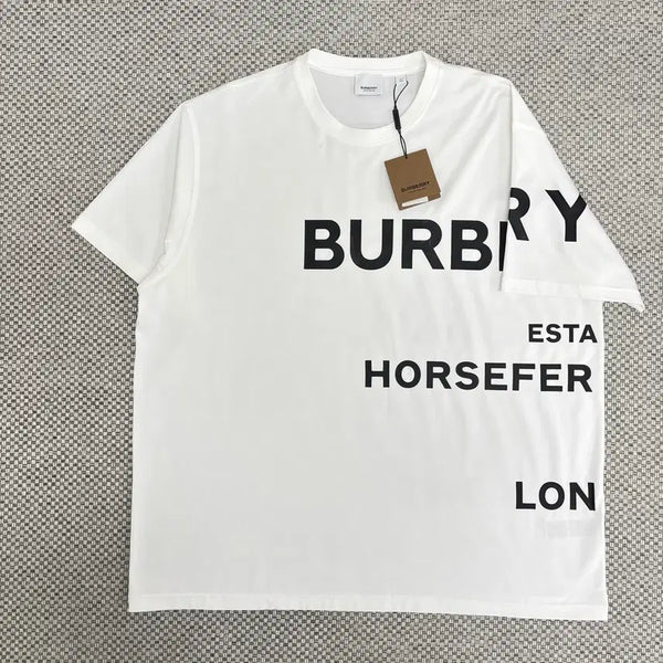[BUNJANG] Burberry Lettering Logo T-Shirt XL White / [XL]버버리 레터링 로고 반팔티