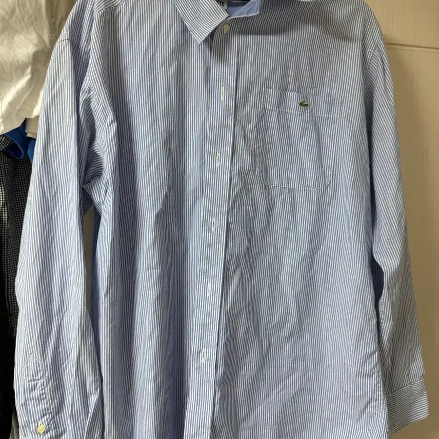 [BUNJANG] Lacoste Striped Shirt - Size L / 라코스테 스트라이프 셔츠 L