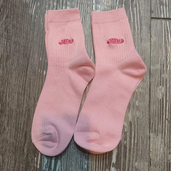 [BUNJANG] MSMR Pink Socks (2 Pairs) / msmr 핑크색양말 2켤레