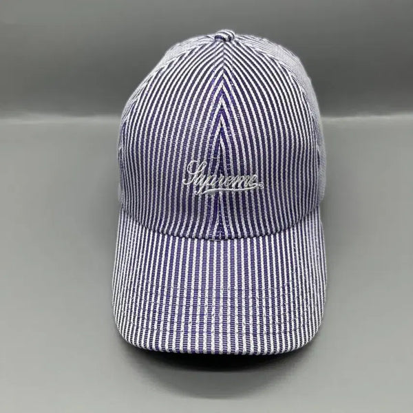 [BUNJANG] Supreme 22SS Stripe Mesh 6-Panel Cap Purple / 22SS 슈프림 스트라이프 메쉬 6패널 캡 퍼플