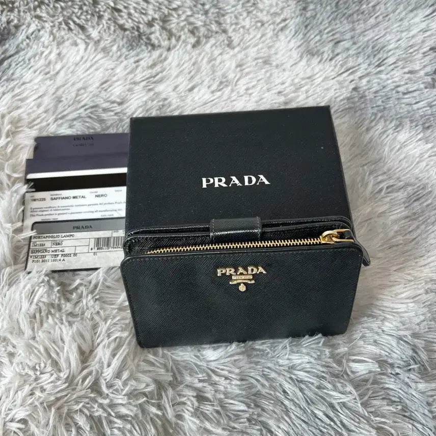[BUNJANG] Prada Saffiano Bi-Fold Wallet / 프라다 사파이노 중지갑