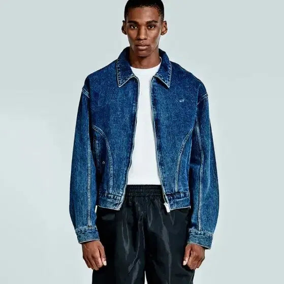 [BUNJANG] 51 Percent Denim Blouson Jacket / 51퍼센트 데님 블루종 자켓