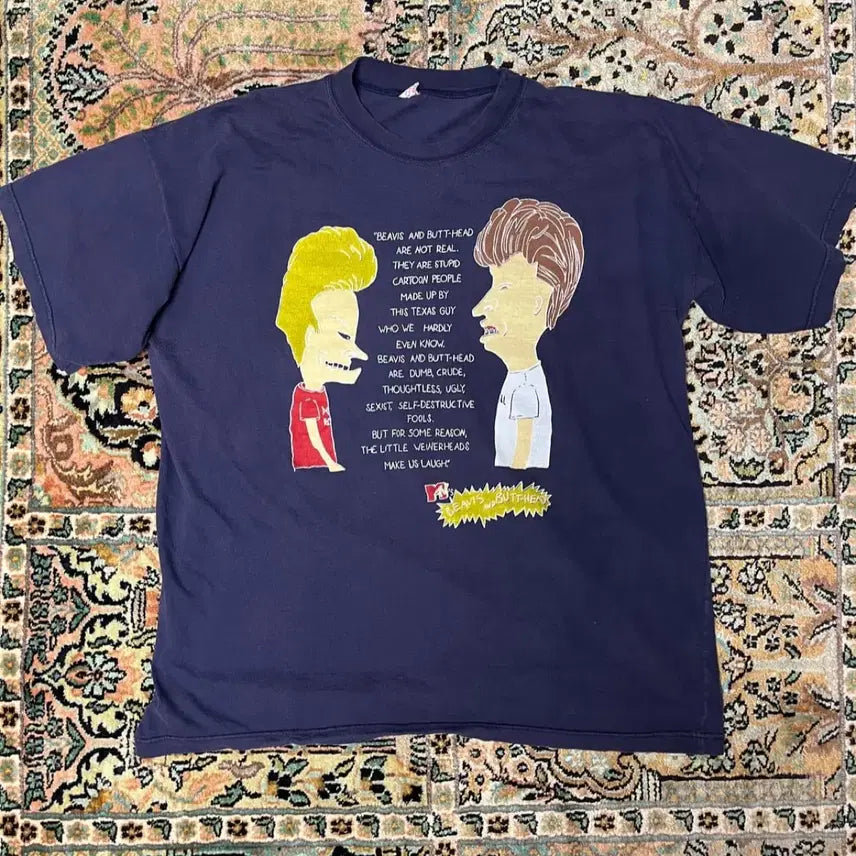 [BUNJANG] Vintage 90s Beavis and Butthead Animation T-Shirt / 90s beavis and butthead tee 비비스 앤 벗헤드