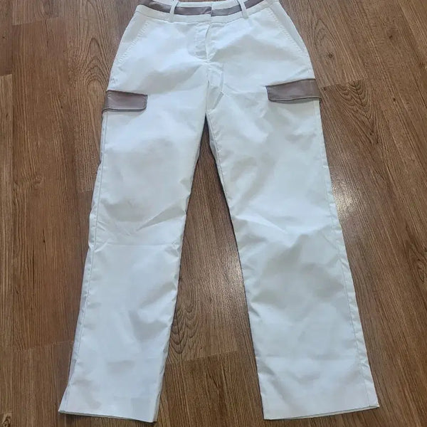 [BUNJANG] BOSS Women's White Cargo Pants (Size 55) / BOSS 여성용 화이트 카고 바지  55사이즈 (64) 골프바지 골프웨어