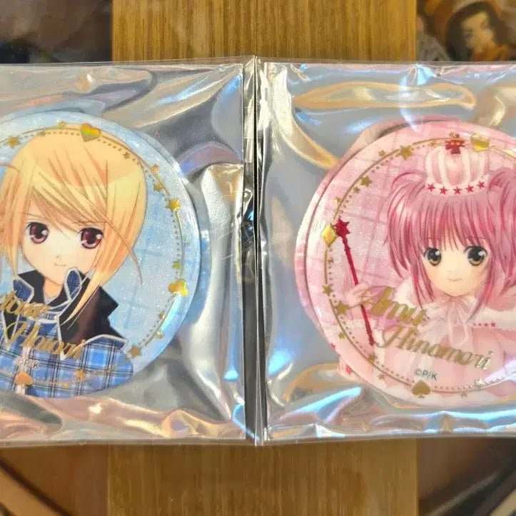 [BUNJANG] Shugo Chara! Amu & Riku Brooch Set (Bundle) / 캐릭캐릭체인지 아무+루이 뱃지(일괄)