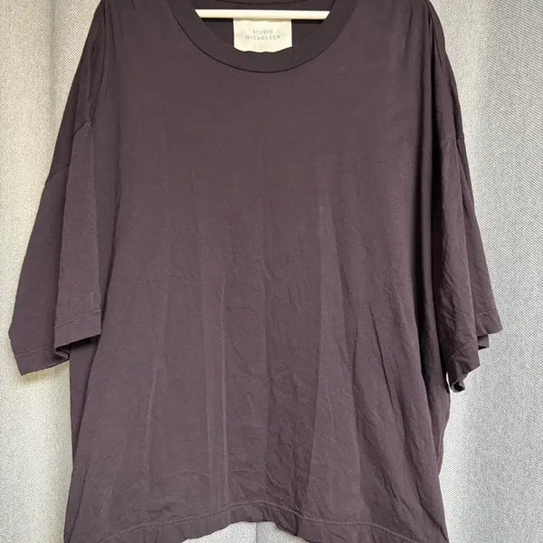 [BUNJANG] Studio Nicholson Oversized Short Sleeve T-Shirt L / 스튜디오 니콜슨 오버핏 반팔 L 국내매장판