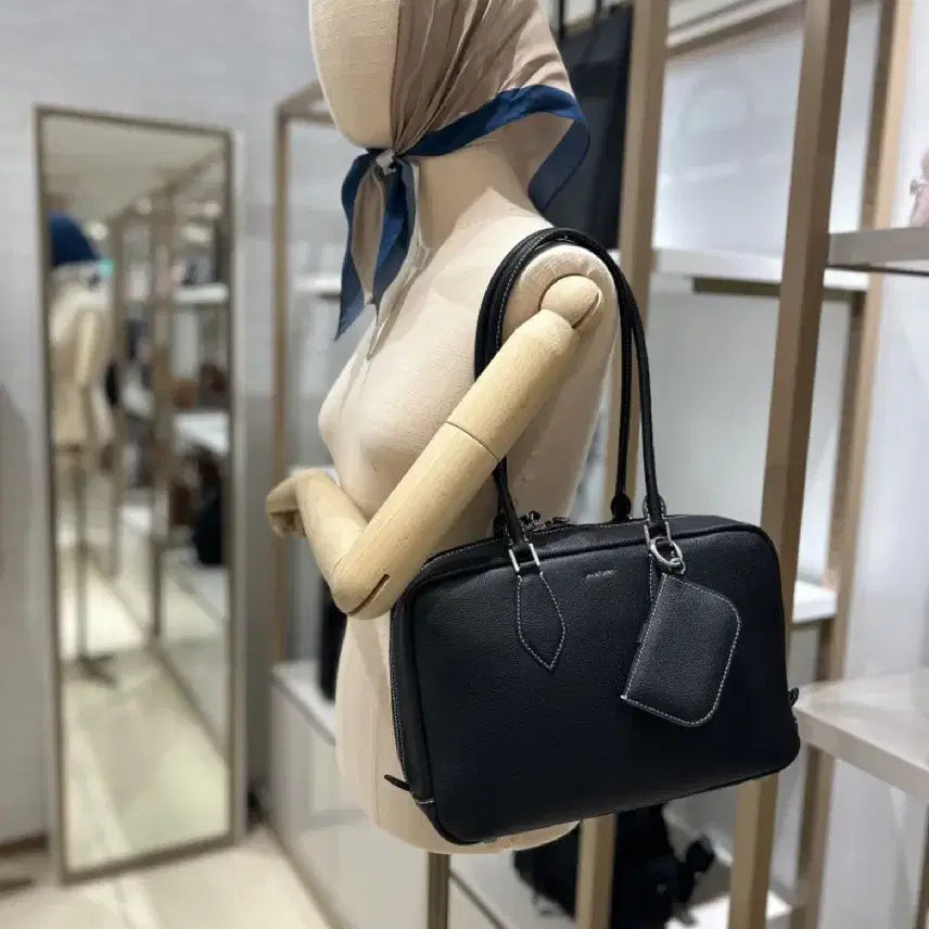 [BUNJANG] JILLSTUART Cowhide Shoulder Bag with Cardholder Set / 질스튜어트 소가죽 숄더백 (카드지갑 세트)