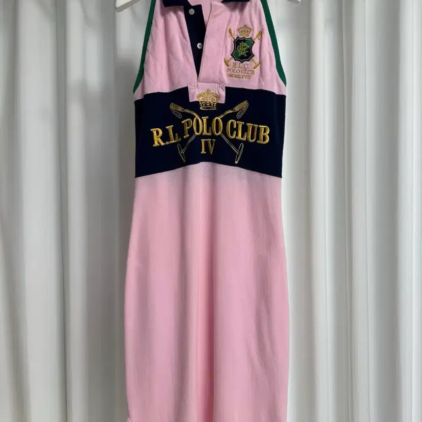 [BUNJANG] Polo Ralph Lauren Halter Dress Pink Size S / 폴로 랄프로렌 홀터 원피스 (핑크,S)