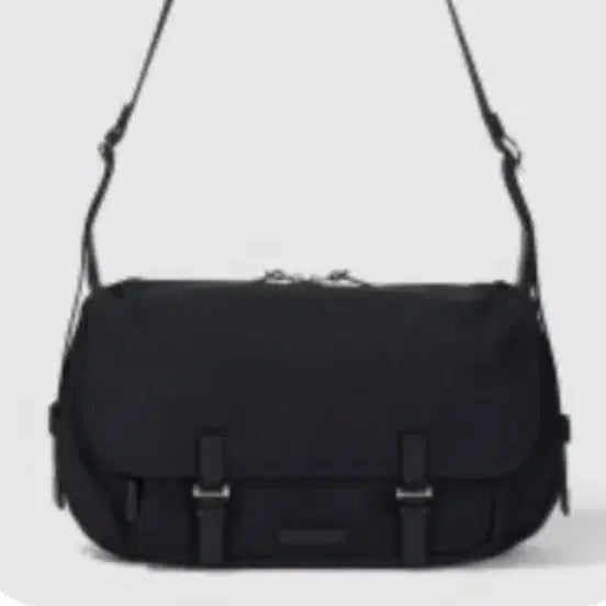 [BUNJANG] TIME HOMME Buckle Flap Nylon Messenger Bag / 타임옴므 버클 플랩 나일론 메신저백