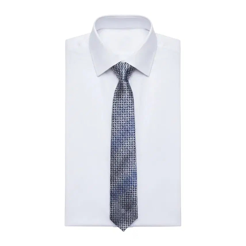 [BUNJANG] Daks Cubic Pattern Tie / 닥스 큐빅 패턴 넥타이