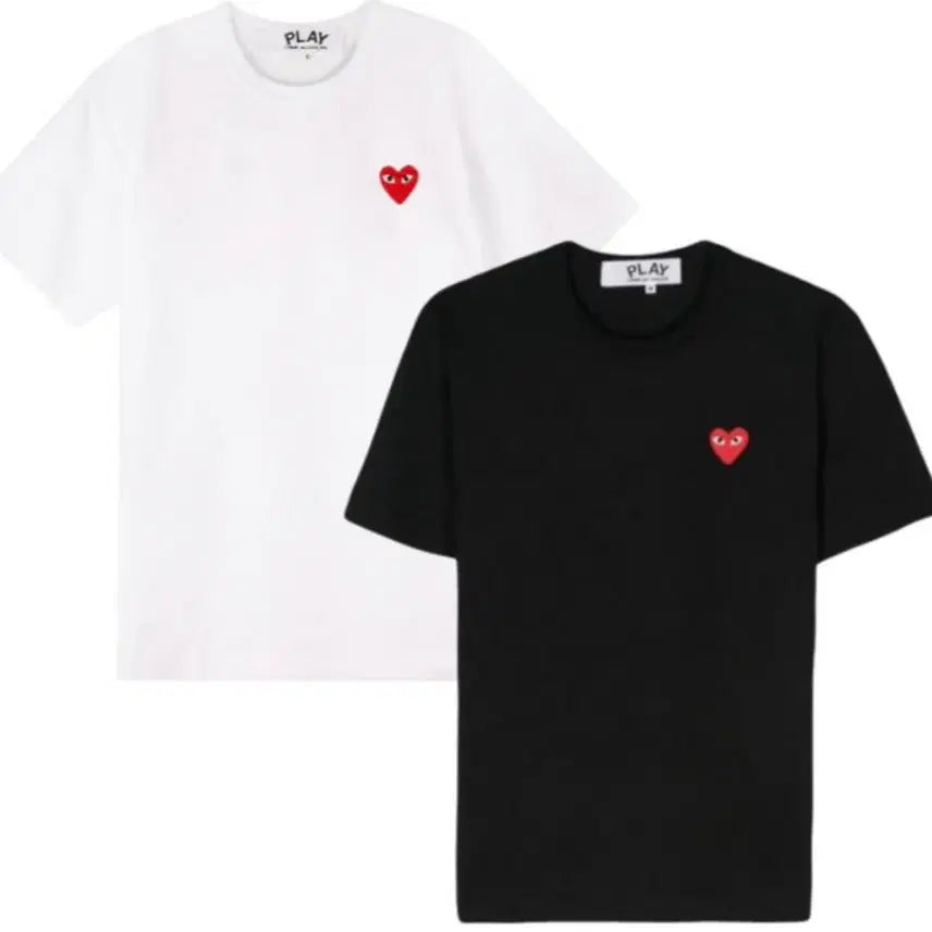 [BUNJANG] Comme des Garçons Heart Logo T-Shirt / 꼼데가르송 하트로고 반팔