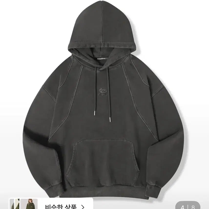 [BUNJANG] Urban Dress Sunground Hoody Charcoal / 어반드레스 썬그라운드 후드티 S